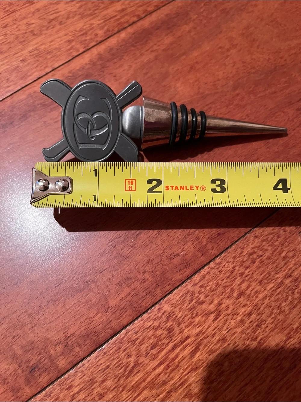 Beaver Creek Ski & Snowboard School Metal Bottle Stopper - Silver